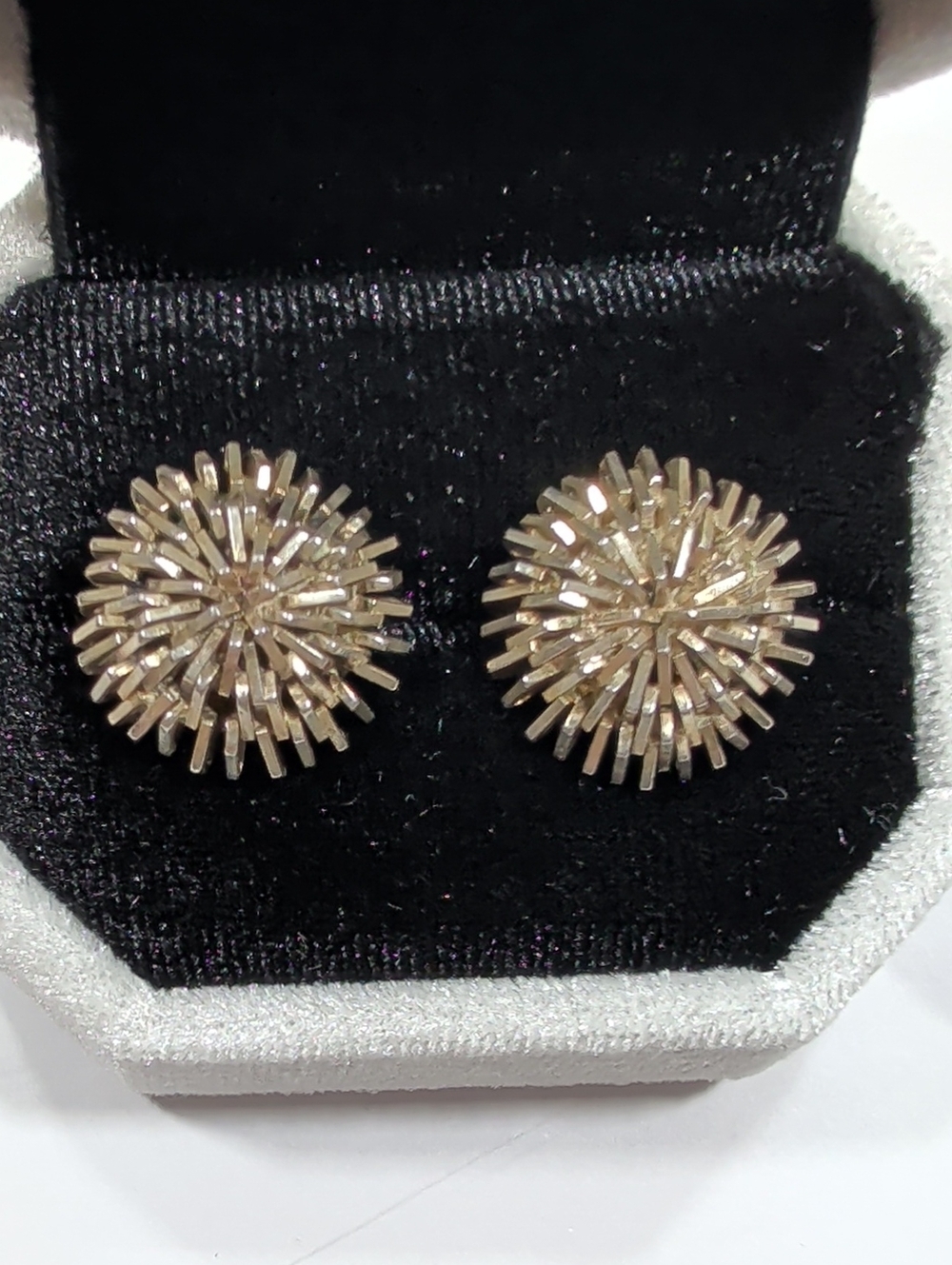 Silver BurstStud Earrings - Elegant Women's Jewelry